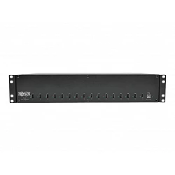 Tripp Lite 16-Port USB Charging Station with Syncing, 230V, 5V 40A (200W) USB Charger Output, 2U Rack-Mount