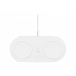 Belkin Dual - Base de carga inalámbrica + adaptador de corriente CA