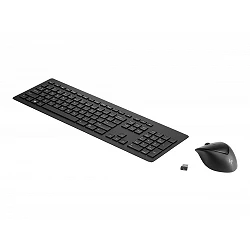 HP Wireless Rechargeable 950MK - Juego de teclado y ratón