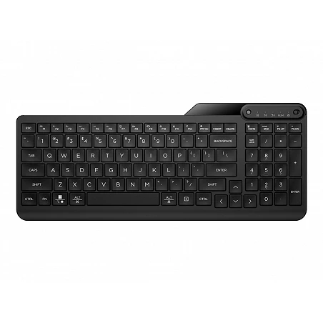 HP 475 - Teclado - modo dual, multidispositivo, compacto, diseño de 2 zonas, recorrido de teclas de perfil bajo, 12 bot