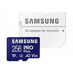 Samsung PRO Plus MB-MD256SA - Tarjeta de memoria flash (adaptador microSDXC a SD Incluido)