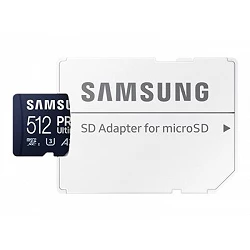 Samsung PRO Ultimate MB-MY512SA - Tarjeta de memoria flash (adaptador SD Incluido)