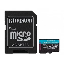 Kingston Canvas Go! Plus - Tarjeta de memoria flash (adaptador microSDXC a SD Incluido)
