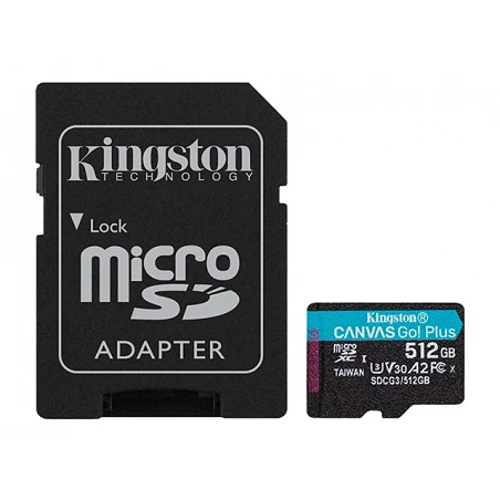 Kingston Canvas Go! Plus - Tarjeta de memoria flash (adaptador microSDXC a SD Incluido)