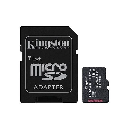 Kingston Industrial - Tarjeta de memoria flash (adaptador microSDHC a SD Incluido)