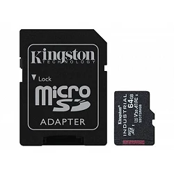 Kingston Industrial - Tarjeta de memoria flash (adaptador microSDXC a SD Incluido)