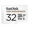 SanDisk High Endurance - Tarjeta de memoria flash (adaptador microSDHC a SD Incluido)