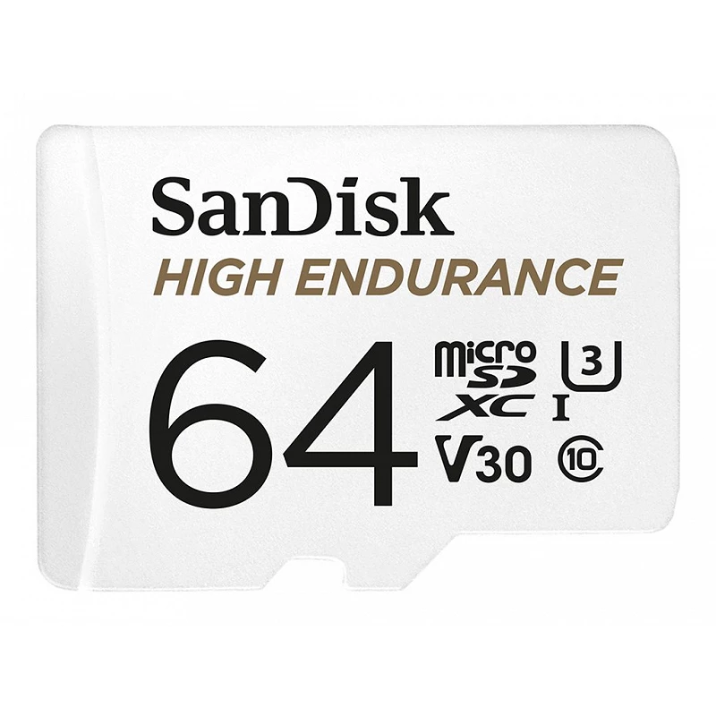 SanDisk High Endurance - Tarjeta de memoria flash (adaptador microSDXC a SD Incluido)