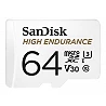 SanDisk High Endurance - Tarjeta de memoria flash (adaptador microSDXC a SD Incluido)