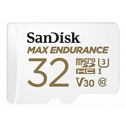 SanDisk Max Endurance - Tarjeta de memoria flash (adaptador microSDHC a SD Incluido)