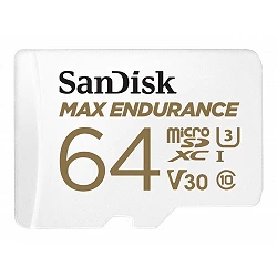 SanDisk Max Endurance - Tarjeta de memoria flash (adaptador microSDXC a SD Incluido)