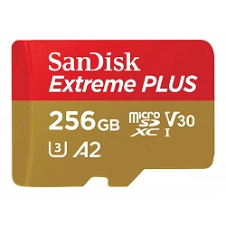 SanDisk Extreme PLUS - Tarjeta de memoria flash (adaptador microSDXC a SD Incluido)