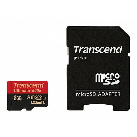Transcend Ultimate - Tarjeta de memoria flash (adaptador microSDHC a SD Incluido)