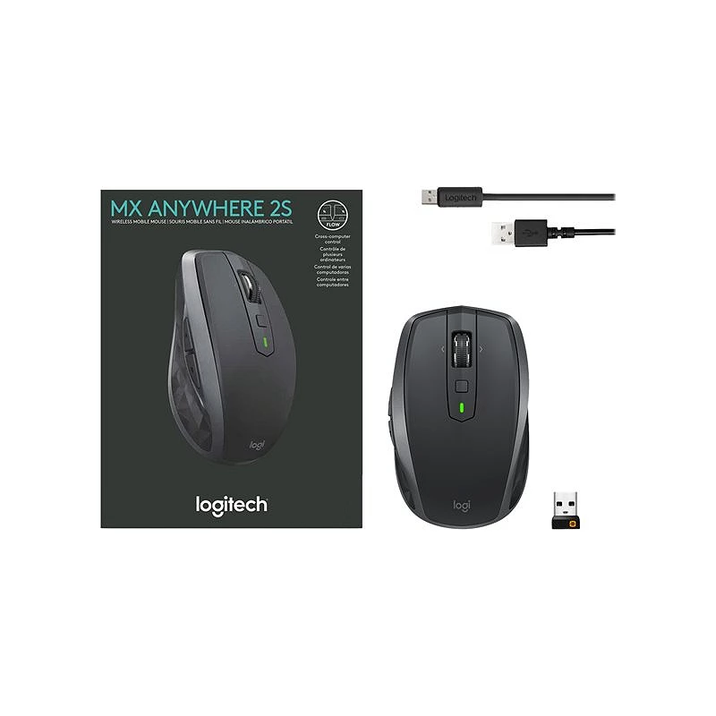 Logitech MX Anywhere 2S - Ratón - laser - 7 botones