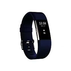 Fitbit Charge 2 - Plata - rastreador de actividad con banda