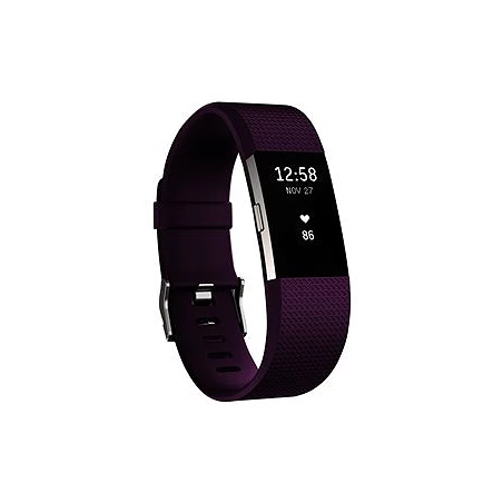 Fitbit Charge 2 - Plata - rastreador de actividad con banda