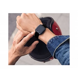 Fitbit Versa - Aluminio negro - reloj inteligente con banda