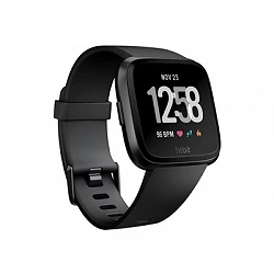 Fitbit Versa - Aluminio negro - reloj inteligente con banda