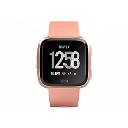 Fitbit Versa - Aluminio en oro rosa - reloj inteligente con banda