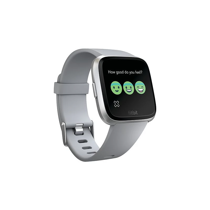 Fitbit Versa - Aluminio plateado - reloj inteligente con banda