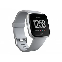 Fitbit Versa - Aluminio plateado - reloj inteligente con banda