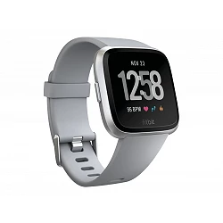 Fitbit Versa - Aluminio plateado - reloj inteligente con banda