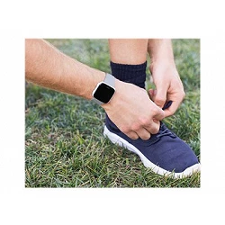 Fitbit Versa - Aluminio plateado - reloj inteligente con banda