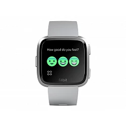 Fitbit Versa - Aluminio plateado - reloj inteligente con banda