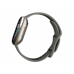 Fitbit Sense - Acero inoxidable plateado - reloj inteligente con banda