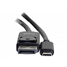 C2G 12ft USB C to DisplayPort Cable - 4K - Black