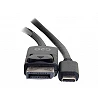 C2G 12ft USB C to DisplayPort Cable - 4K - Black