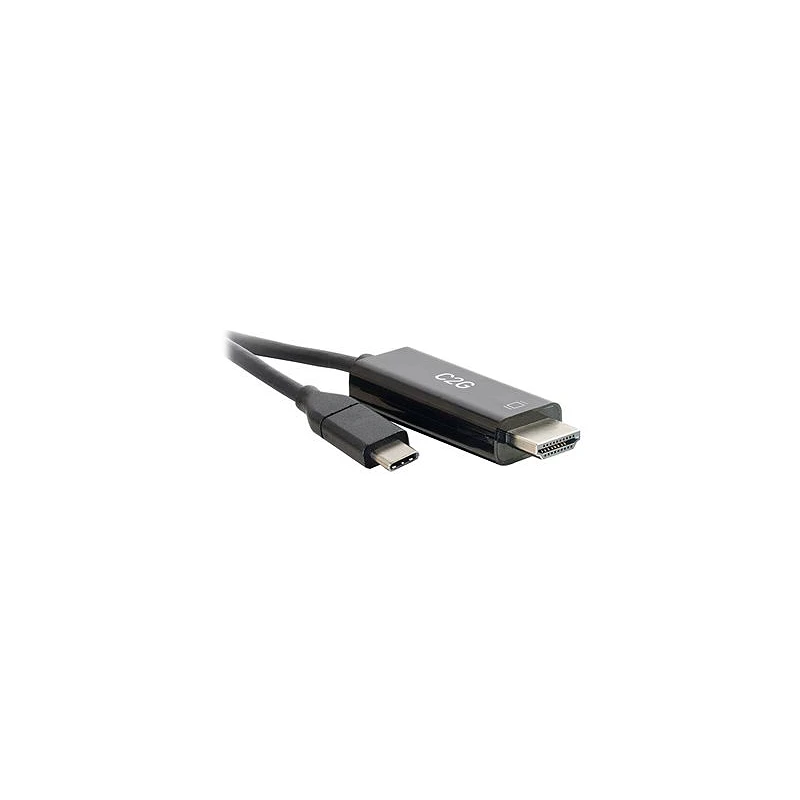 C2G 1ft USB C to HDMI - 4K - Black - M/M - Cable de audio / vídeo