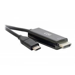 C2G 1ft USB C to HDMI - 4K - Black - M/M - Cable de audio / vídeo