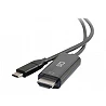 C2G 1ft USB C to HDMI - 4K - Black - M/M - Cable de audio / vídeo