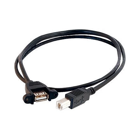 C2G Panel Mount Cable - Cable USB - USB Tipo B (M) a USB (H)