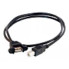 C2G Panel Mount Cable - Cable USB - USB Tipo B (M) a USB (H)