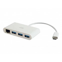 C2G USB C Hub with Ethernet - 3-Port USB Hub