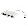 C2G USB C Hub with Ethernet - 3-Port USB Hub