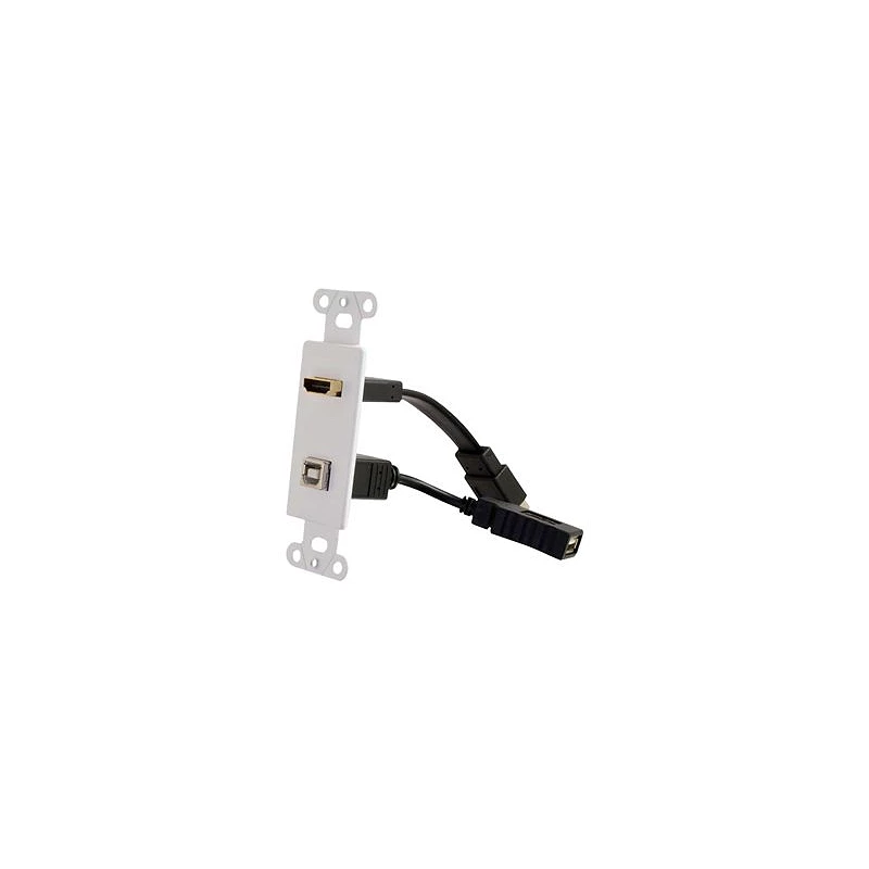 C2G HDMI and USB Pass Through Wall Plate - Placa de montaje