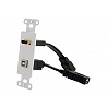 C2G HDMI and USB Pass Through Wall Plate - Placa de montaje