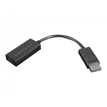 Lenovo - Adaptador de vídeo - DisplayPort macho a HDMI hembra