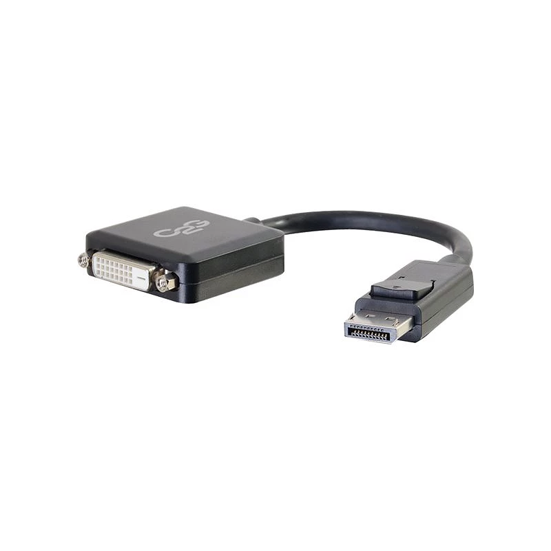 C2G 8in DisplayPort to DVI-D (Single-Link) Adapter Converter