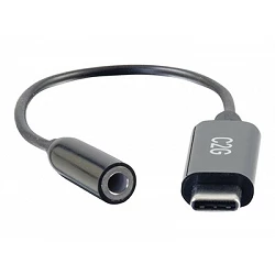 C2G USB C to Aux (3.5mm) Adapter - USB C Audio Adapter