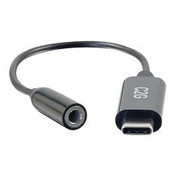 C2G USB C to Aux (3.5mm) Adapter - USB C Audio Adapter