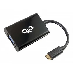 C2G HDMI Mini to VGA and Audio Adapter Converter Dongle