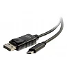 C2G 2.7m (9ft) USB C to DisplayPort Adapter Cable Black