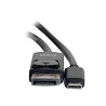 C2G 2.7m (9ft) USB C to DisplayPort Adapter Cable Black