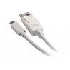 C2G 0.9m (3ft) USB C to DisplayPort Adapter Cable White