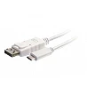 C2G 0.9m (3ft) USB C to DisplayPort Adapter Cable White