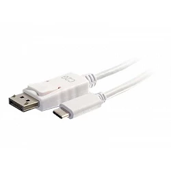 C2G 1.8m (6ft) USB C to DisplayPort Adapter Cable White